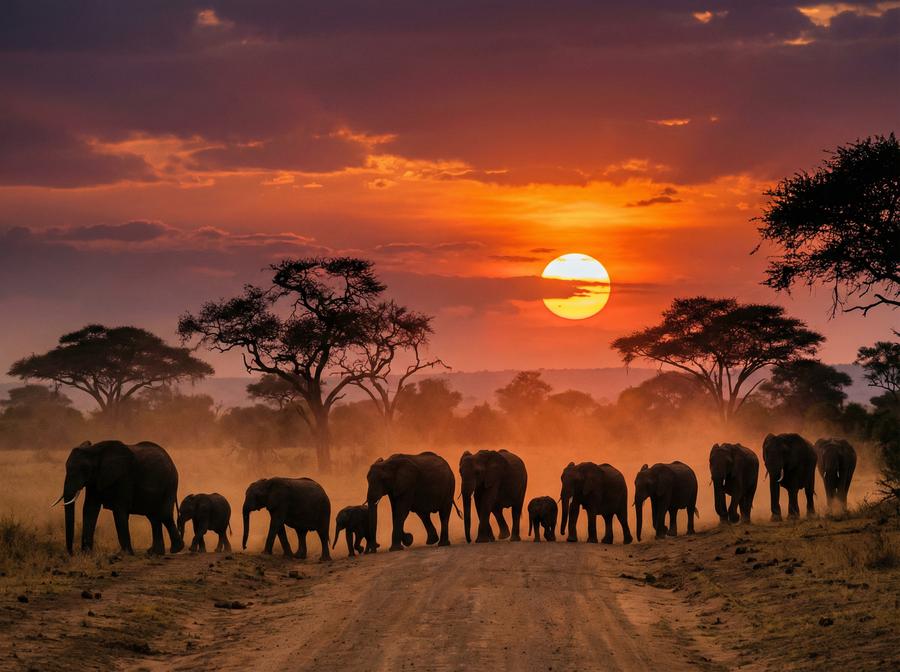 海角网非洲野生动物视频 非洲象群迁徙视频教程